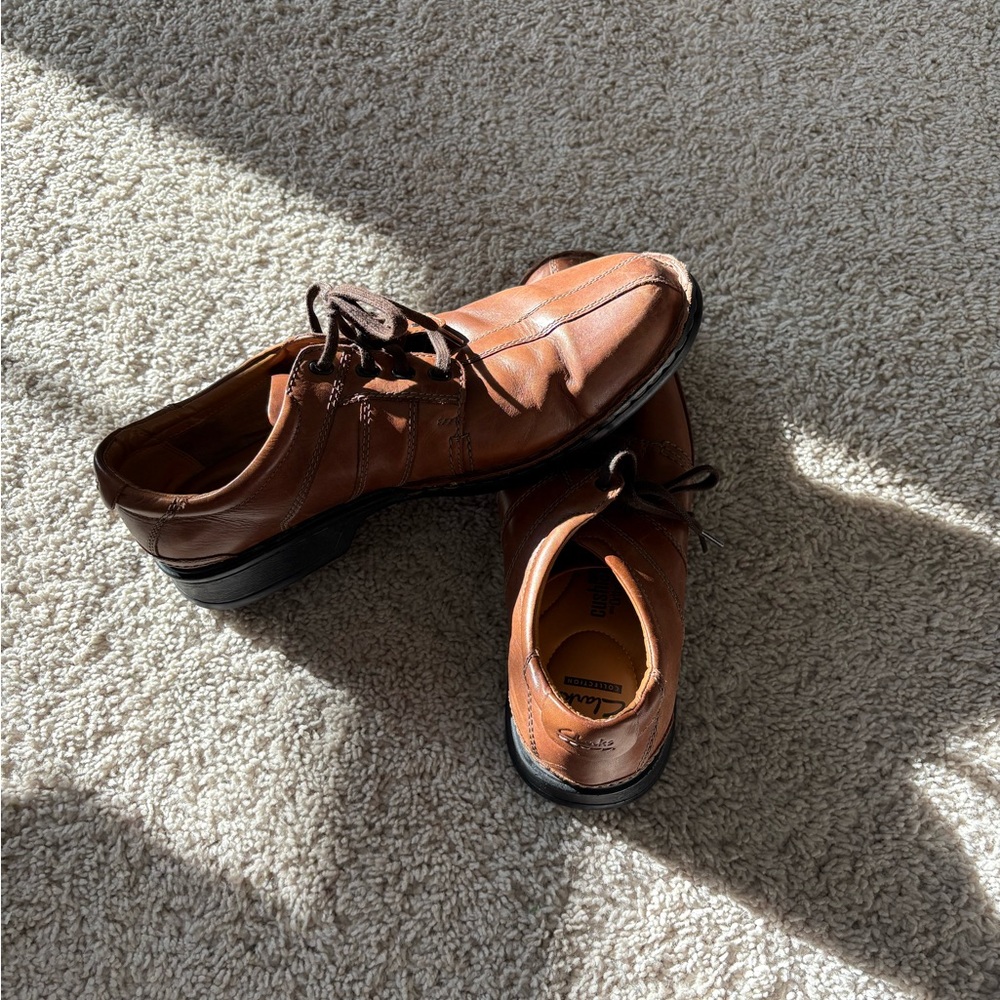 Men’s. Size 13 Brown Clarks dress shoes